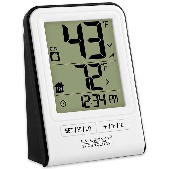 La Crosse Technology Wireless Indoor Outdoor Thermometer Free Shipping   D36 LT8475 