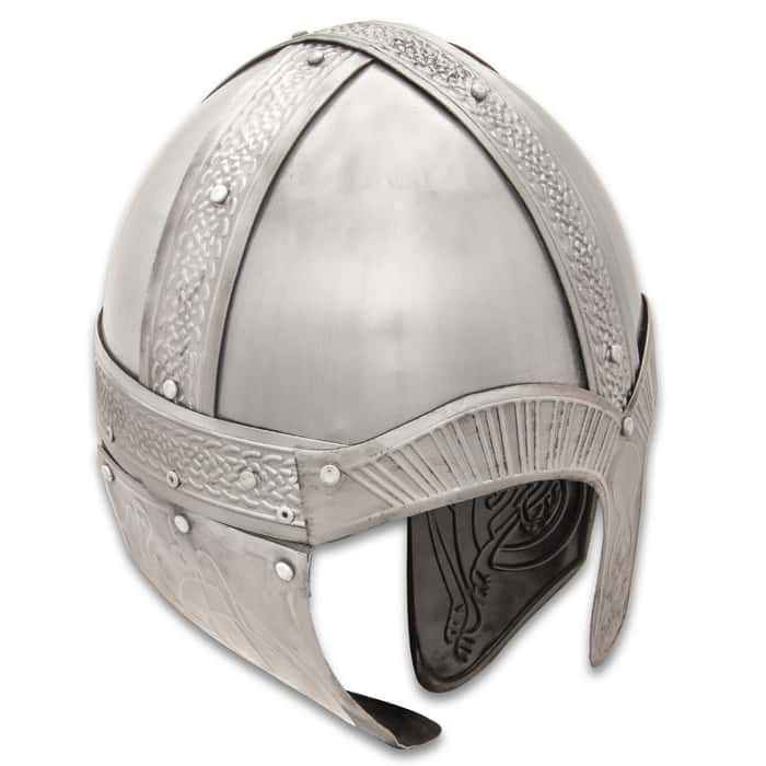 Viking Helmet With Nose Guard Lightweight Aluminum