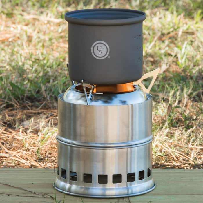 Trailblazer Wood Burning Stove With Bag Stainless