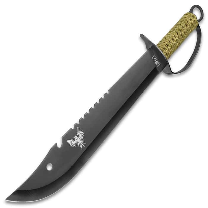 Naval Battle Knife With Sheath 3Cr13 Stainless