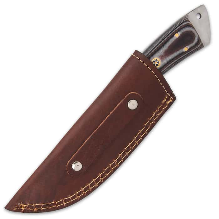 Timber Wolf Grindstone Knife With Sheath Stainless