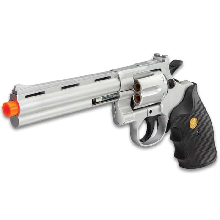 UKArms .357 Magnum Silver Revolver Airsoft Pistol - BUDK.com