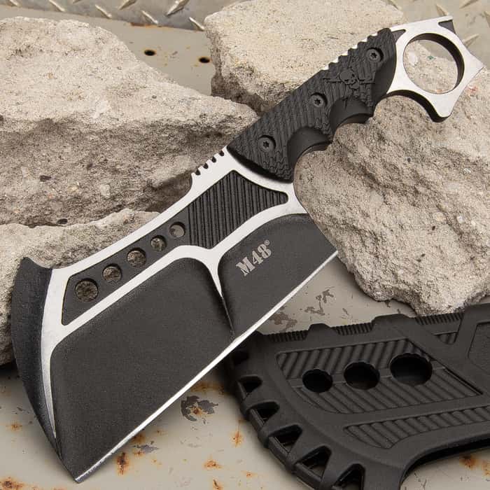 M48 Conflict Cleaver With Vortec Sheath 2Cr13