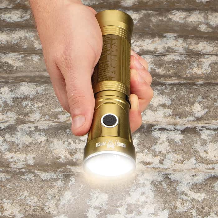 Ghost Viper Tactical Tan Swivel Head Flashlight
