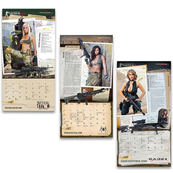 3 pack $29.99 w//S/&H Tactical Girls 2020 Calendar Playing Cards