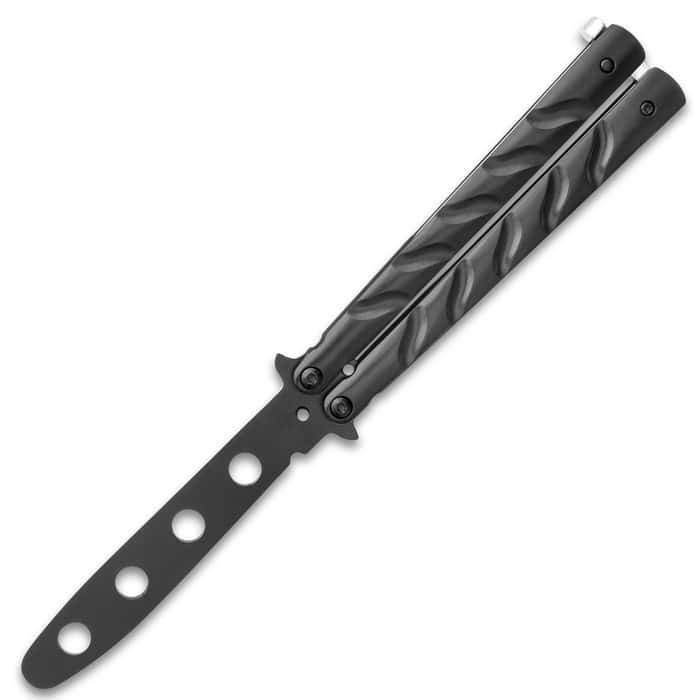 High Quality Practice Balisong Butterfly Matte Black 9796