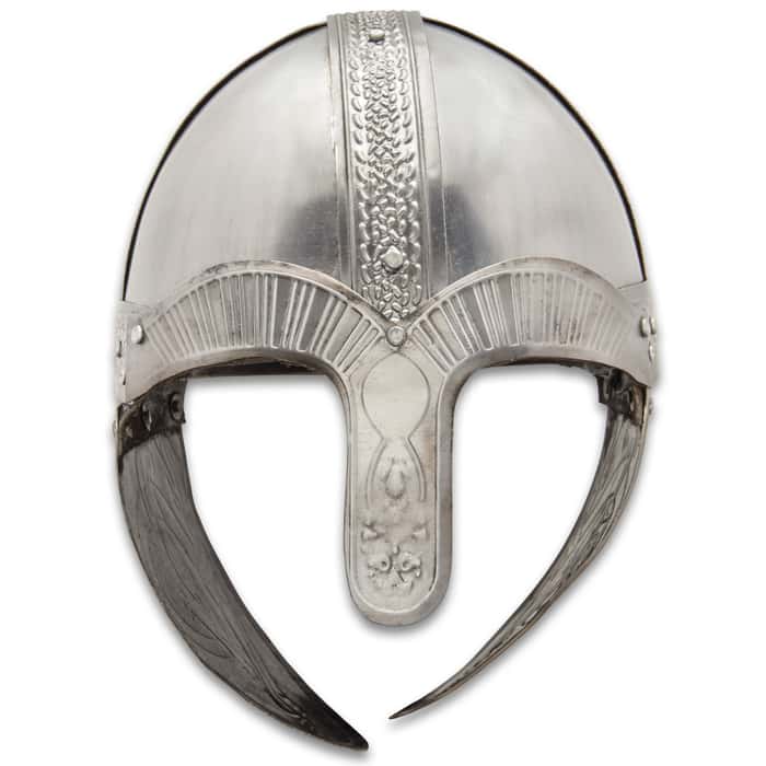 Viking Helmet With Nose Guard Lightweight Aluminum