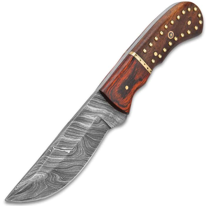 Legends in Steel Damascus Crusader Knife with
