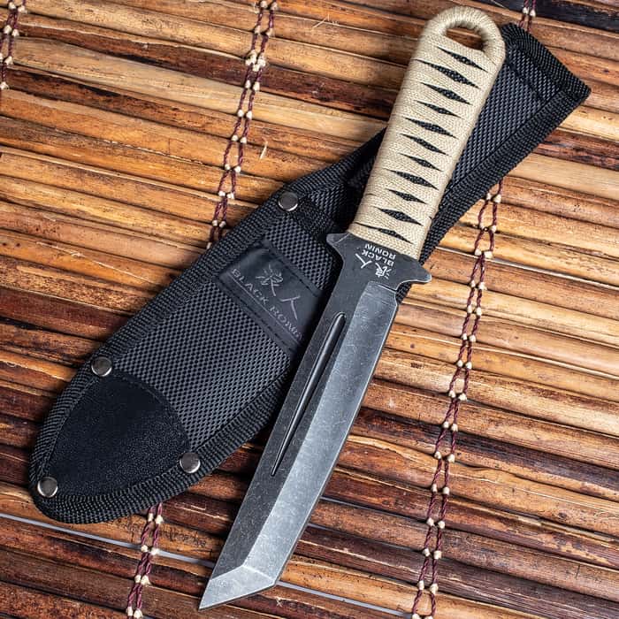 Black Ronin Tanto Boot Knife Heavy Duty