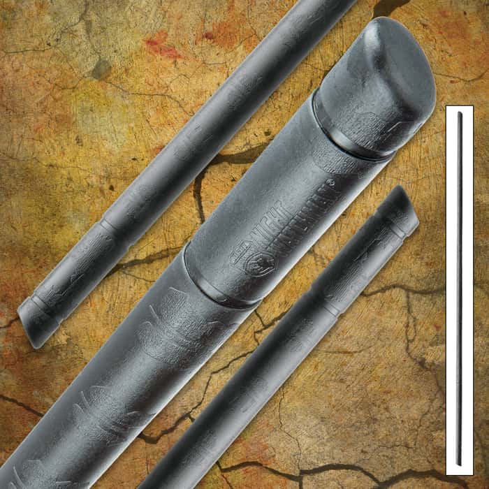 Heavy Weighted Plastic Training Striking Stick Black Polypropelene Bo Staff
