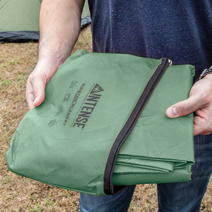 Intense Sport Utility Olive Drab Blanket With