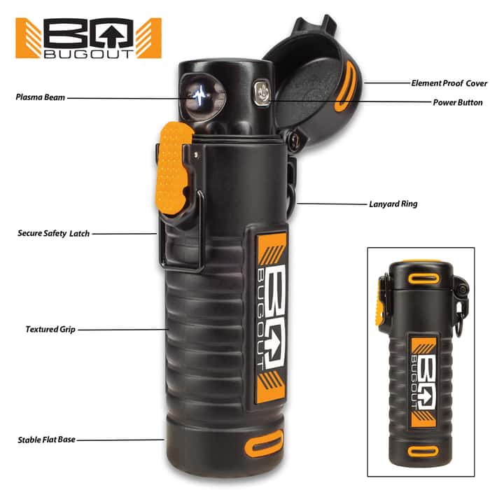 BugOut Survival Plasma Beam Lighter Single Arc,