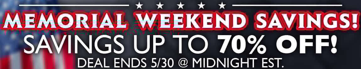 Memorial Day Weekend Sale