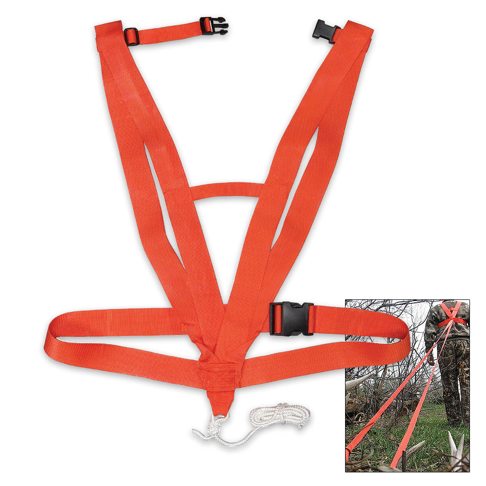Deluxe Deer Drag Harness Survival & Camping Gear