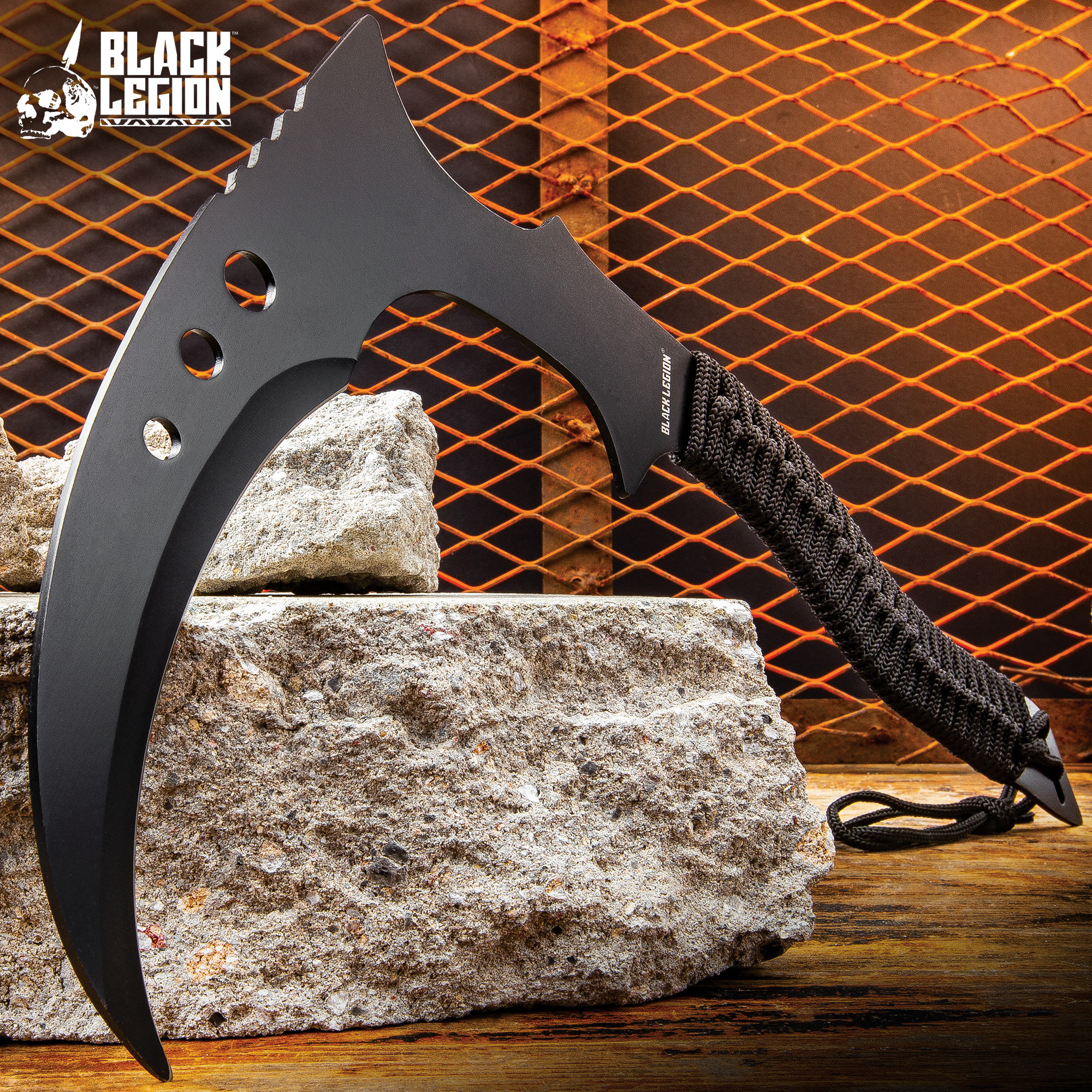 Black Legion Warrior Kama With Sheath | BUDK.com - Knives & Swords At ...