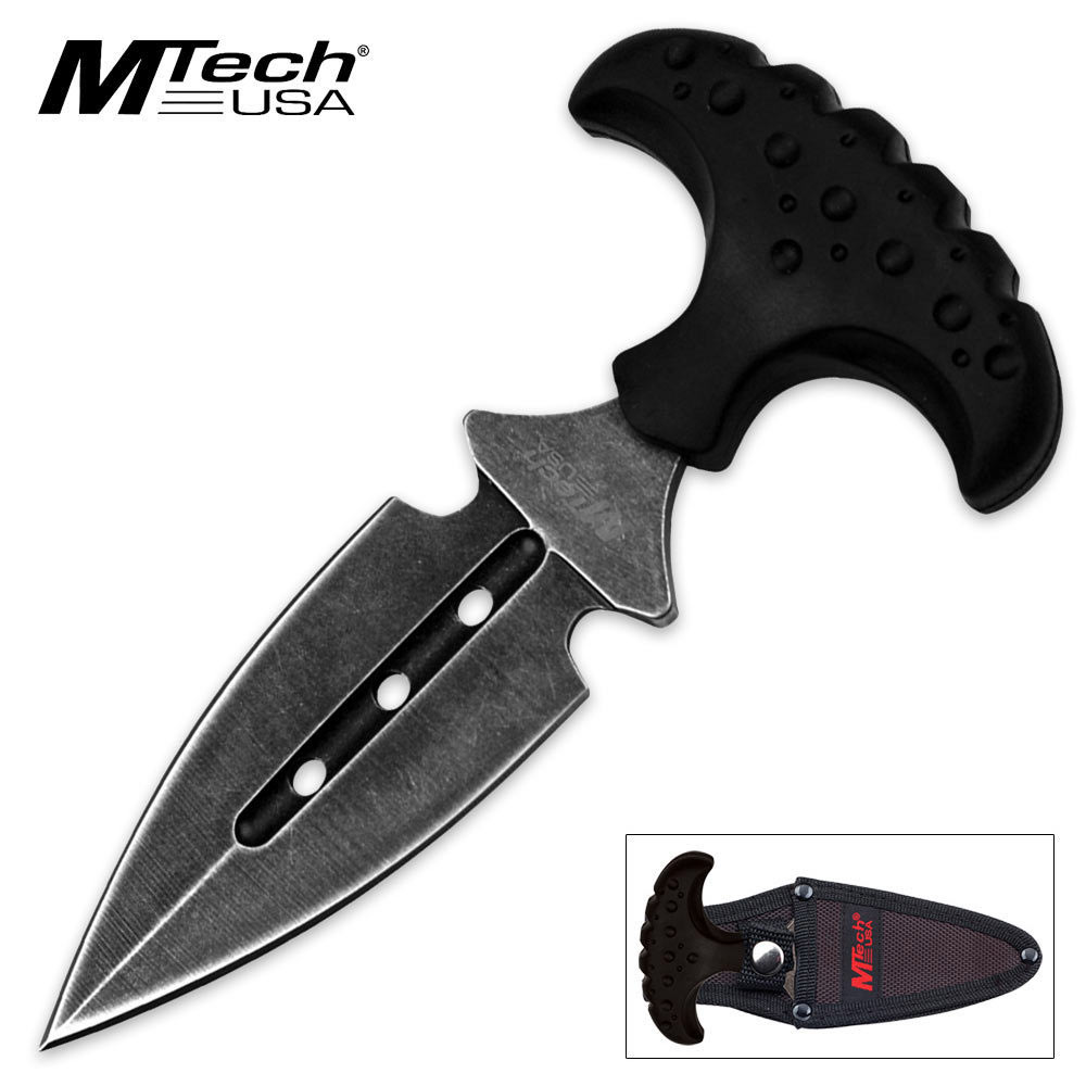 MTech Ballistic Series Stonewash Push Dagger | www.waterandnature.org - Knives & Swords At The Lowest Prices!