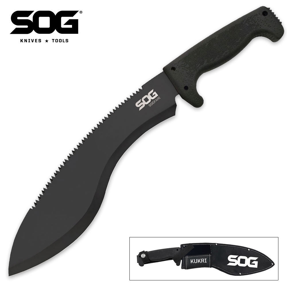 SOG SOGFARI Kukri Machete | BUDK.com - Knives & Swords At The Lowest ...