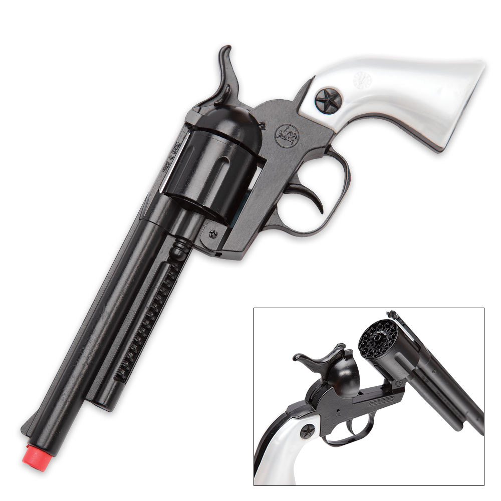 Western Outlaw Solid DieCast Metal Cap Gun and Holster Set CHKadels