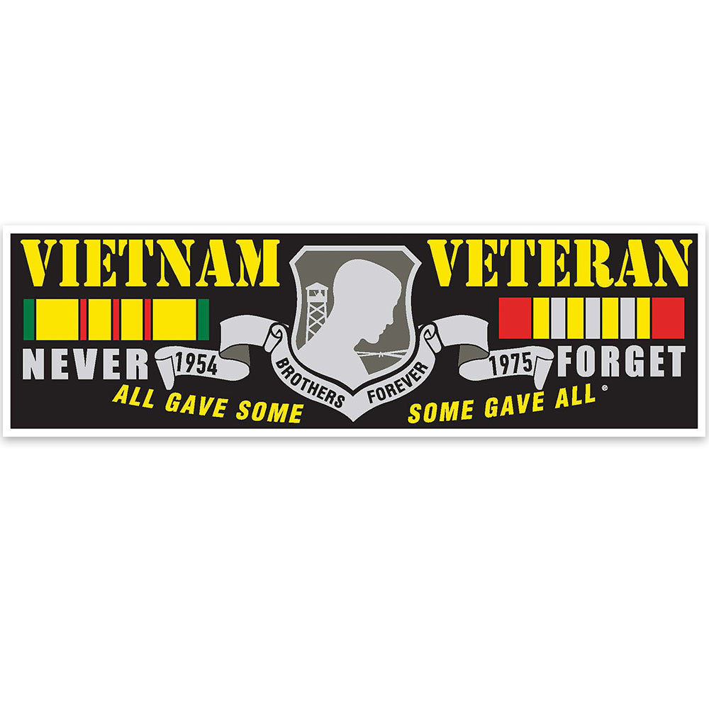 Vietnam Veteran Bumper Sticker Kennesaw Cutlery