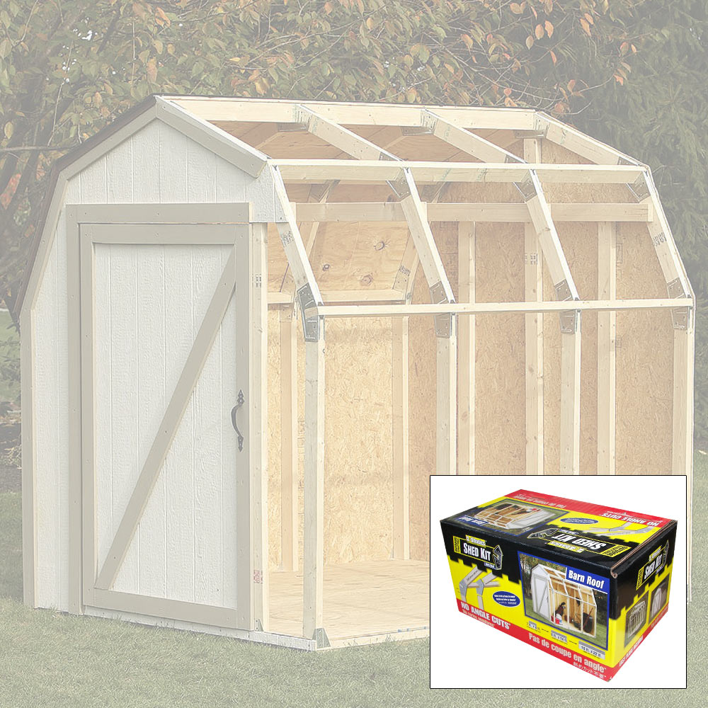 2x4 Basics DIY Shed Kit - Barn Roof Style BUDK.com 
