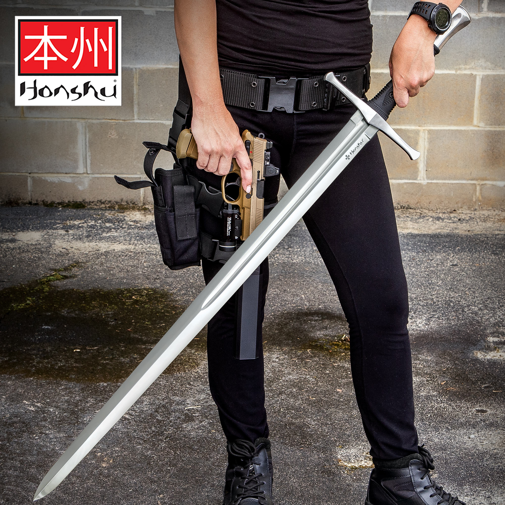 Honshu Broadsword With Scabbard 1060 High Carbon Steel Blade Tpr