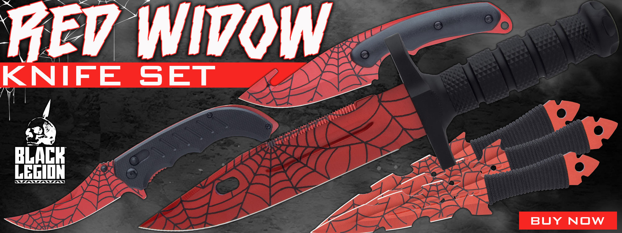 Black Legion Red Widow Knife Set