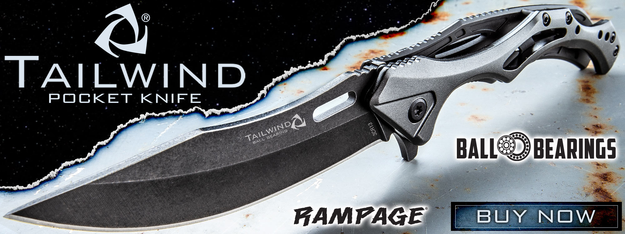 Rampage Tailwind Ball Bearing Pocket Knife