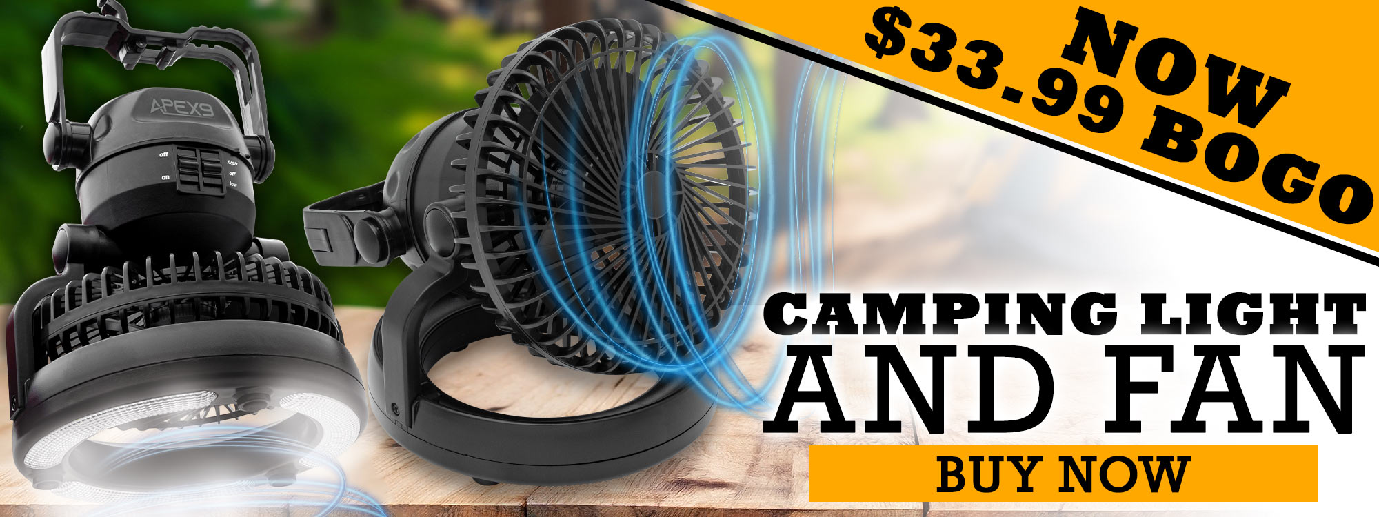Apex9 Camping Light And Fan