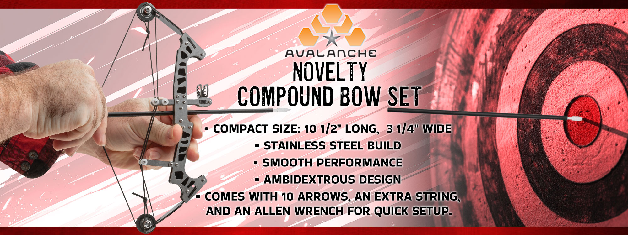 Avalanche Novelty Compound Bow Set