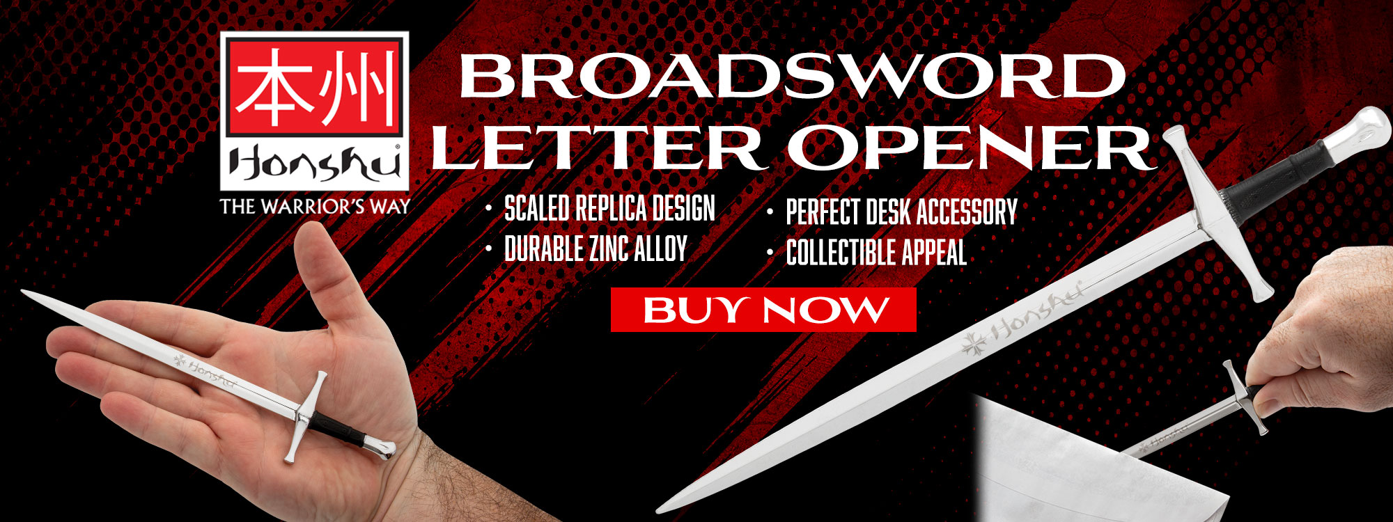 Honshu Broadsword Letter Opener