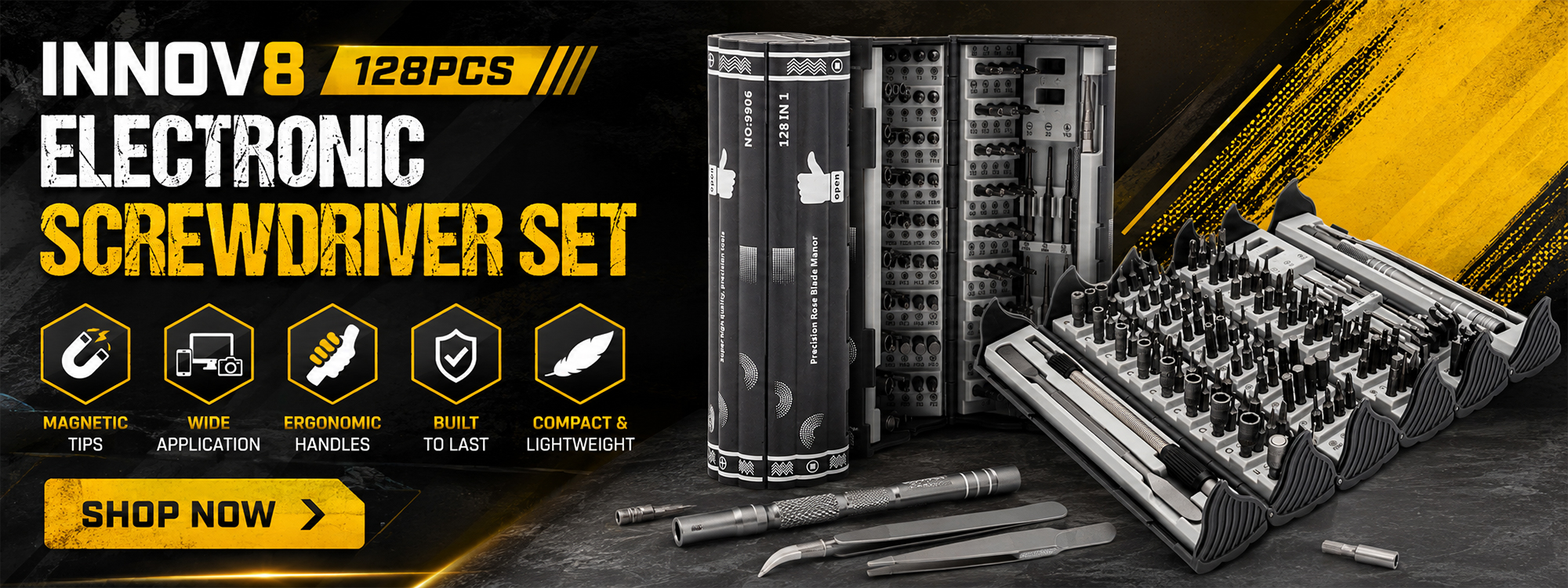 INNOV8 128pcs Electronic Screwdriver Set