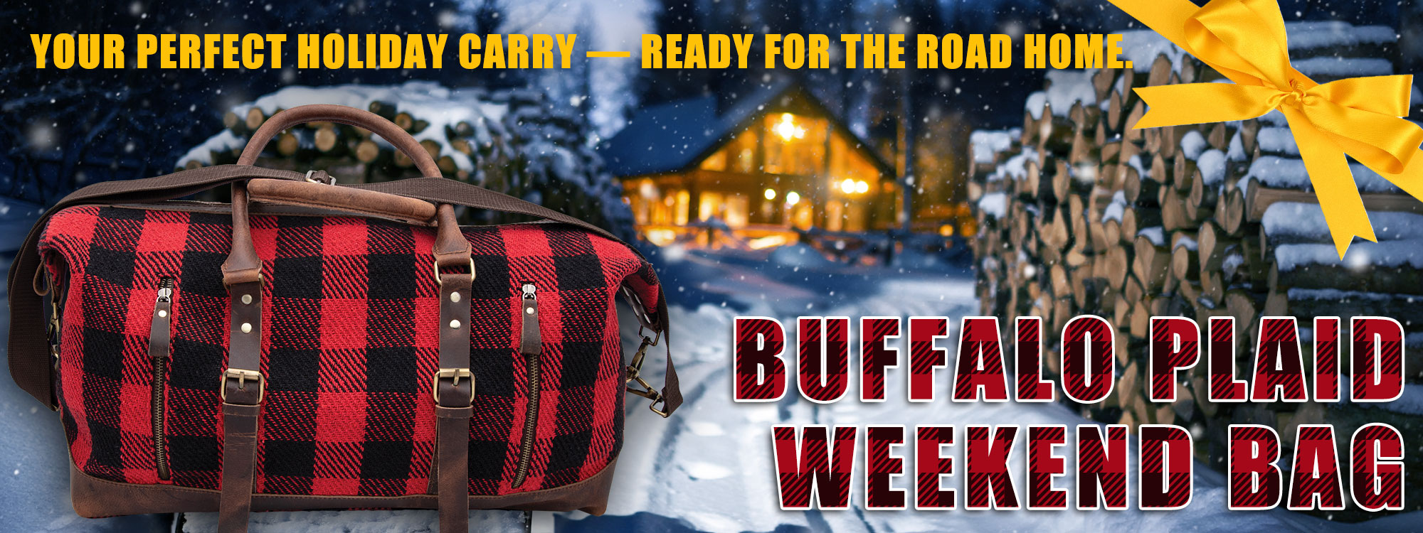 Trailblazer Buffalo Plaid Weekend Bag