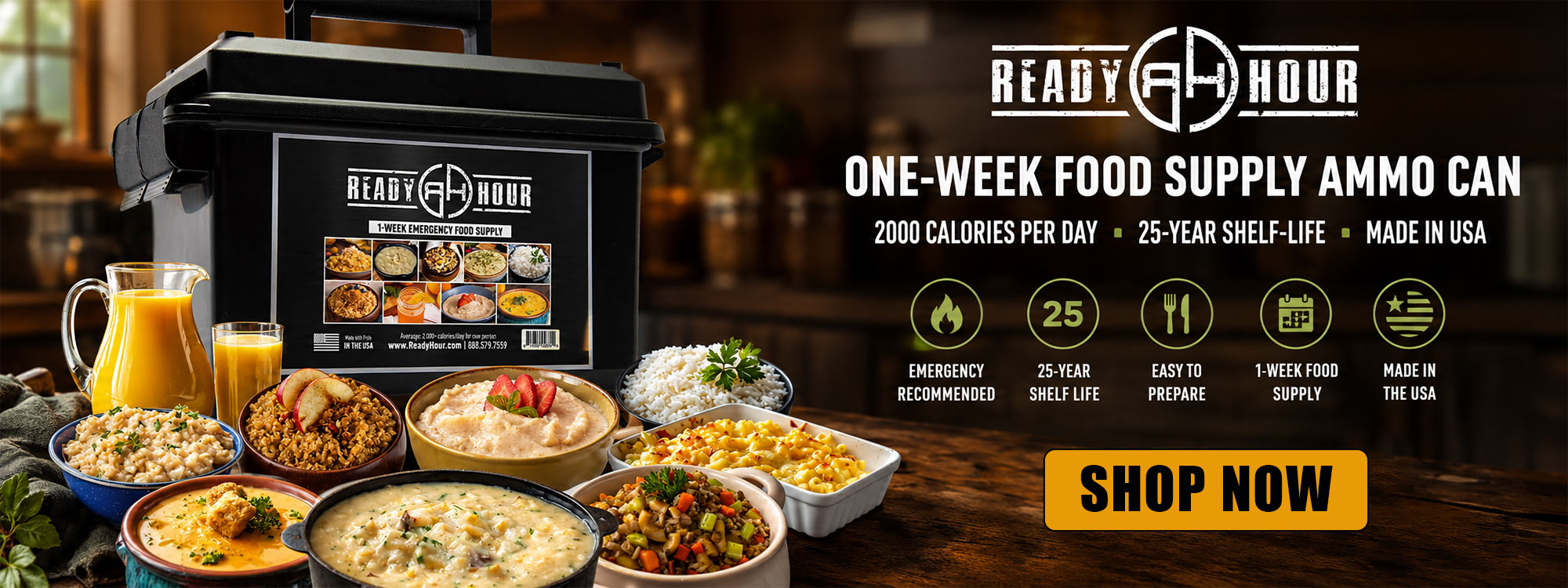 Ready Hour One-Week Food Supply Ammo Can