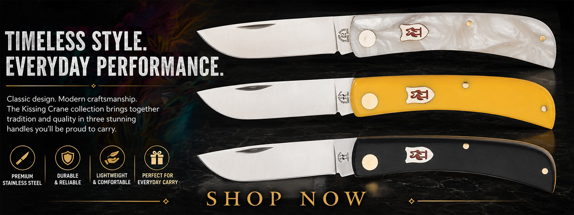 Kissing Crane Pocket Farmer Knife
