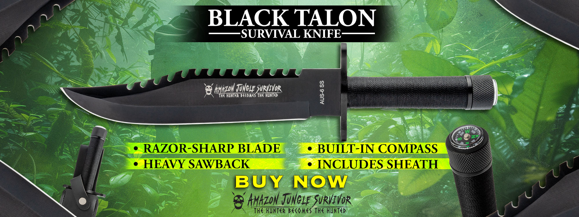 Black Talon Survival Knife