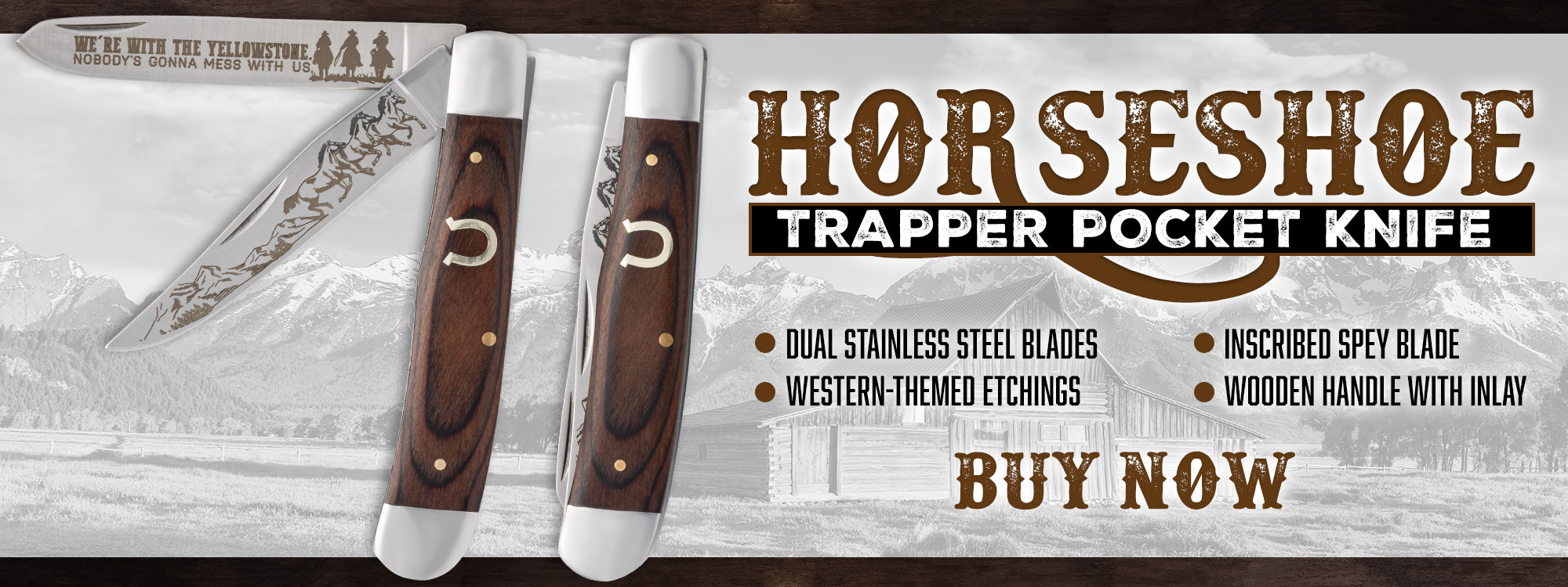 Horseshoe Trapper Pocket Knife