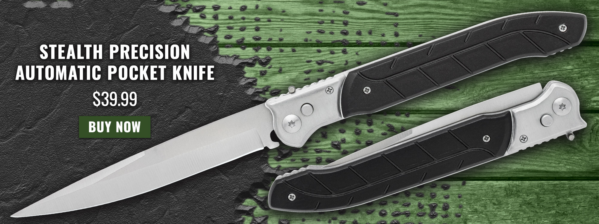 Stealth Precision Automatic Pocket Knife