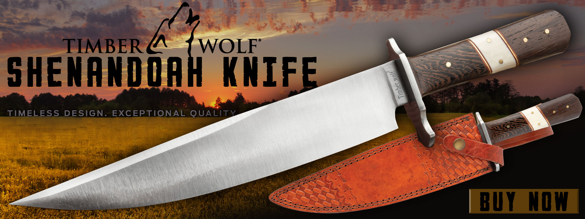 Timber Wolf Shenandoah Knife And Sheath
