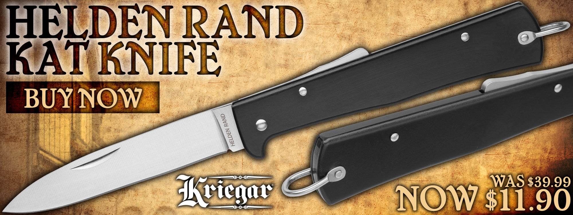 Kriegar Helden Rand Kat Knife