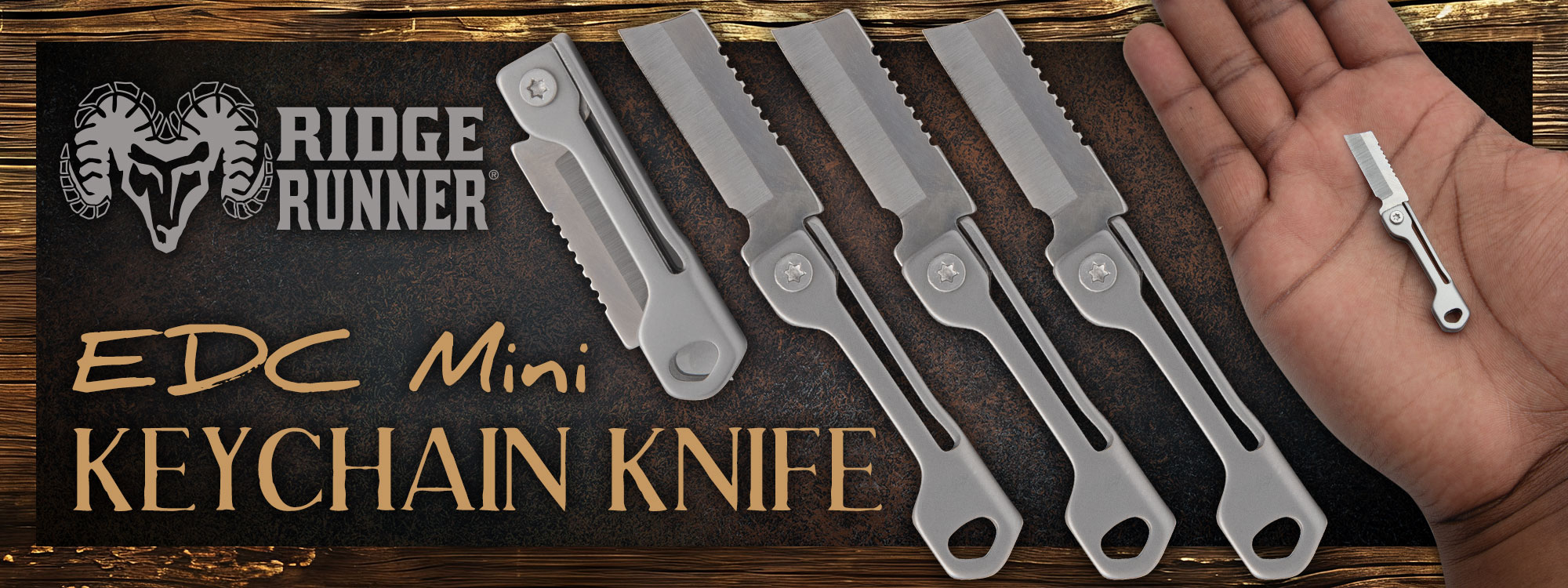 Ridge Runner EDC Mini Keychain Knife