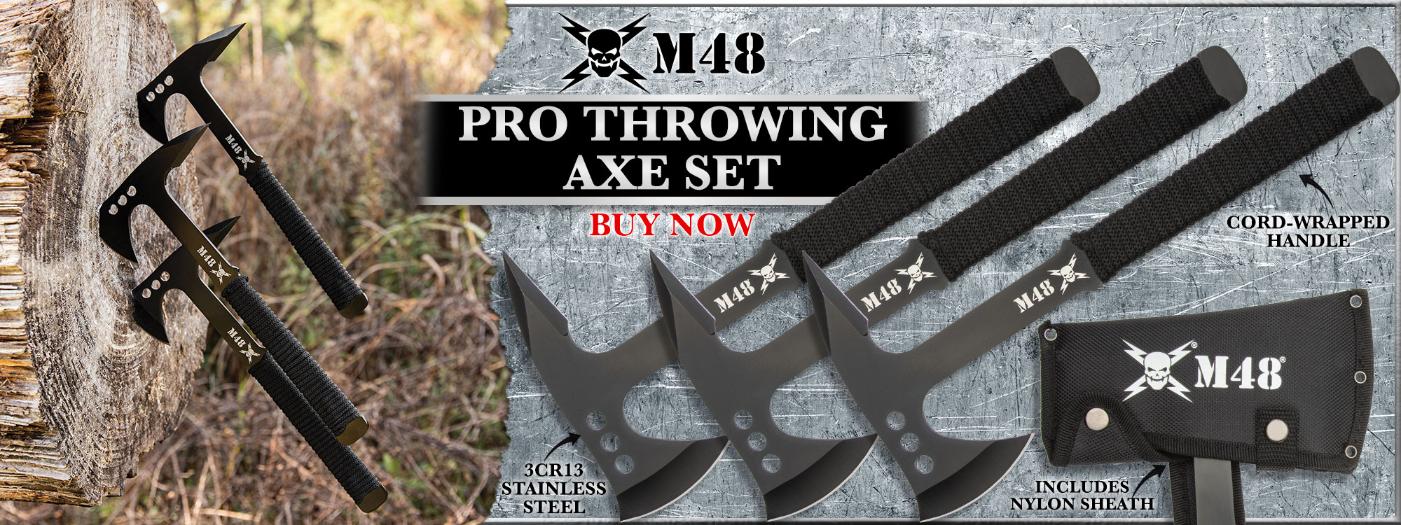 M48 Pro Throwing Axe Set