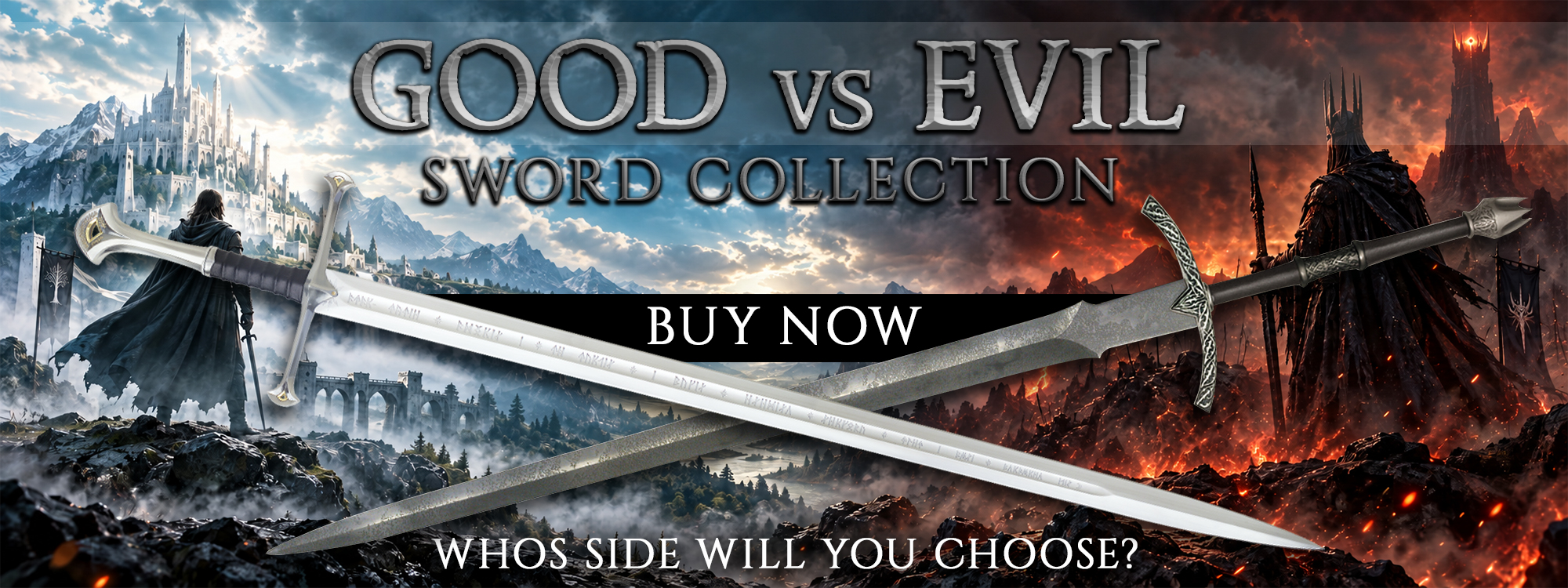 Lord of the Rings Good vs Evil Sword Collection