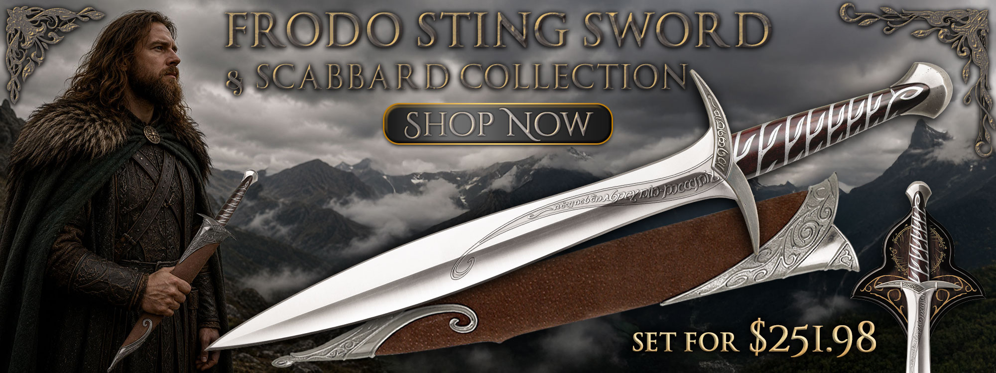 Frodo Sting Sword and Scabbard Collection