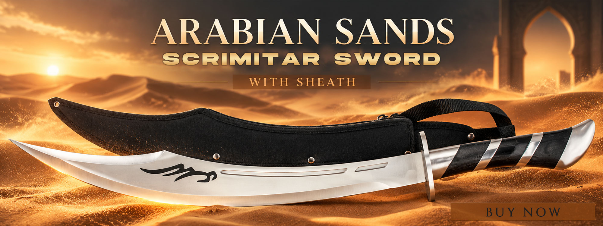 Arabian Sands Scimitar Sword With Sheath