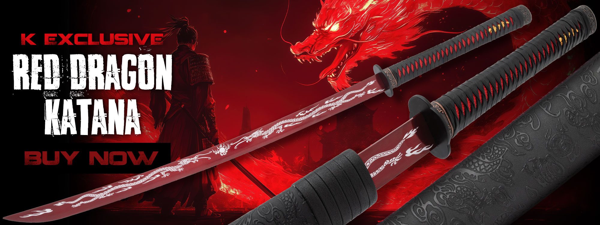 K Exclusive Red Dragon Katana