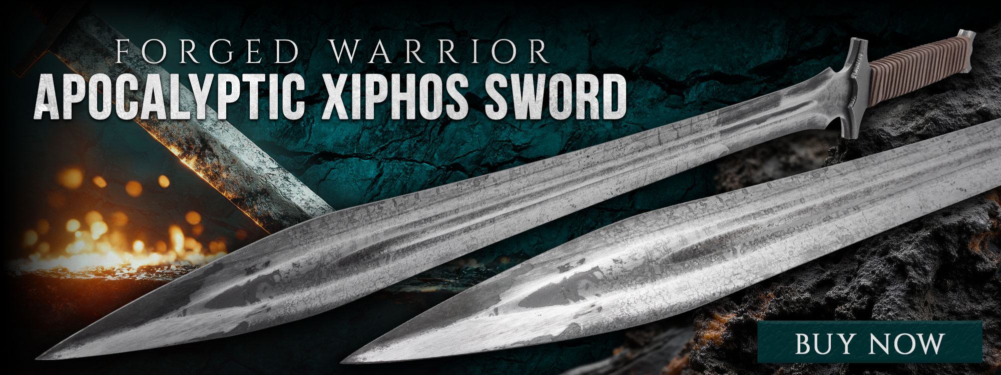 Forged Warrior Apocalyptic Xiphos Sword and Scabbard