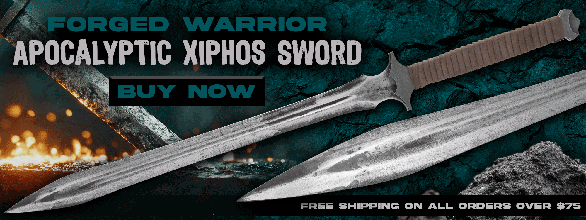 Forged Warrior Apocalyptic Xiphos Sword And Scabbard