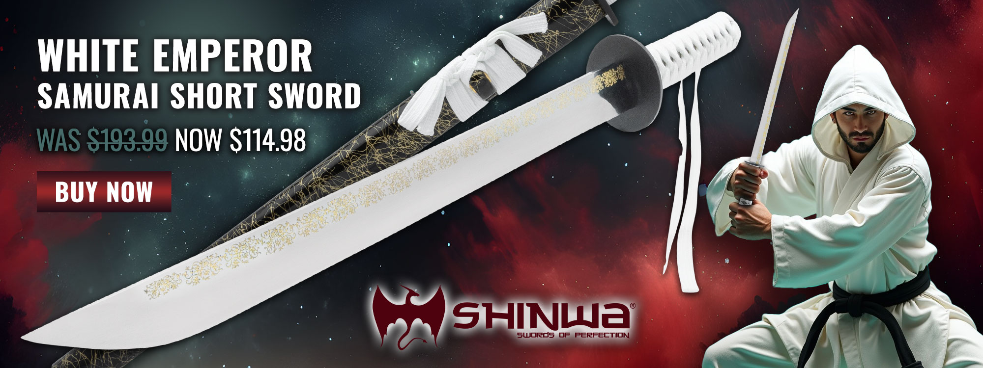 Shinwa White Emperor Samurai Short Sword