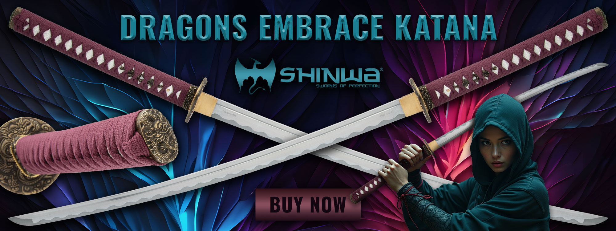 Shinwa Hand Forged Dragon's Embrace Katana