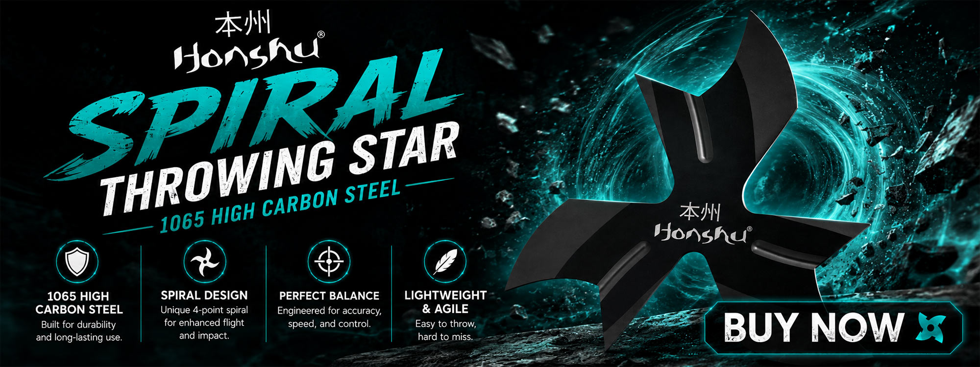Honshu Spiral Throwing Star
